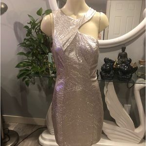 GUESS fabulous silver cocktail/evening/theatre dress.  NWOT